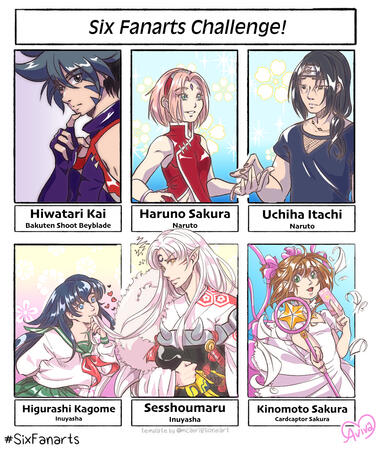 Six Fanarts Challenge
